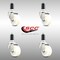 Service Caster 3 Inch 316SS Nylon Wheel Swivel 1-3/8 Inch Expanding Stem Caster Set SCC SCC-SS316EX20S314-NYS-138-4 - alternate 3